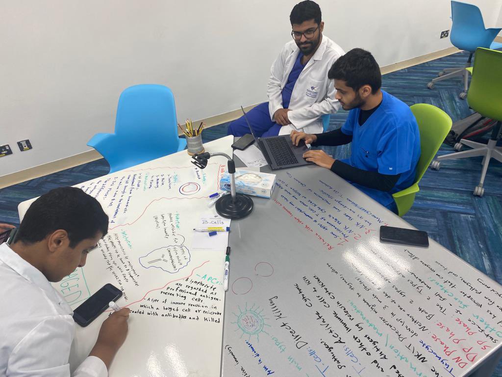IAUdent's tweet photo. أقام قسم علوم الأسنان الطبية والحيوية بكلية #طب_الأسنان ورشة عمل لطلاب و طالبات السنة الثانية بعنوان "Immune Cafe" والتي تهدف ال�� مناقشة الخلايا المناعية في الجسم من خلال طريقة مبتكرة في التعلم النشط والتعليم المرتكز على الطالب. https://t.co/1CPic8Icyp