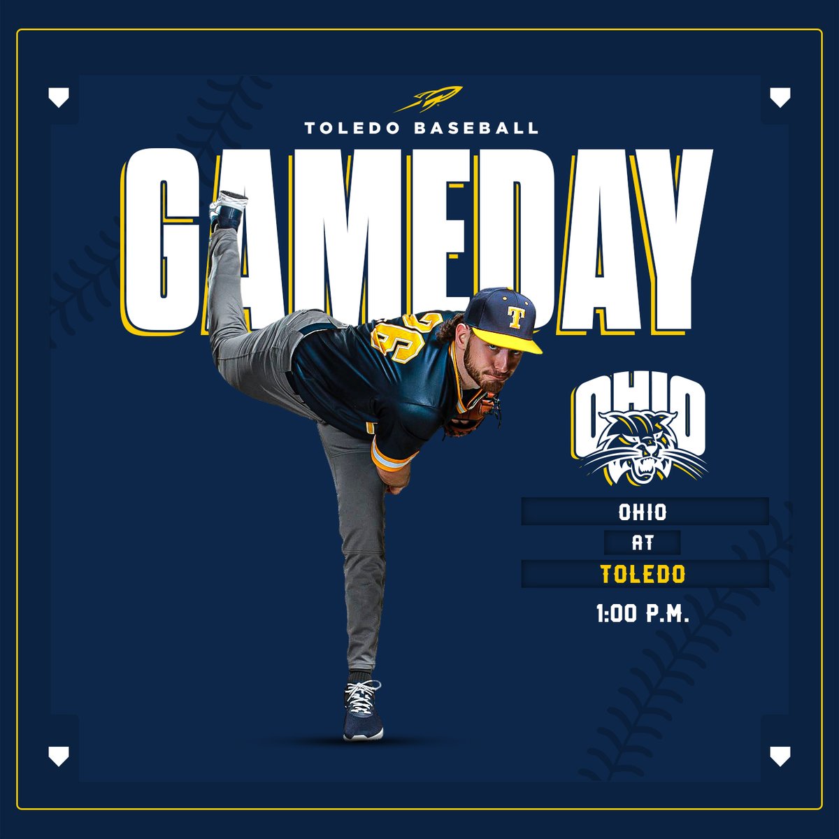 𝙂𝘼𝙈𝙀𝘿𝘼𝙔

🆚 <a href="/Ohio_Baseball/">Ohio Baseball</a> 
⏰ 1:00 p.m.
📍 Scott Park
📺 ESPN+/BCSN (es.pn/3KLnW83)
📊 utrockets.com/BSBstats