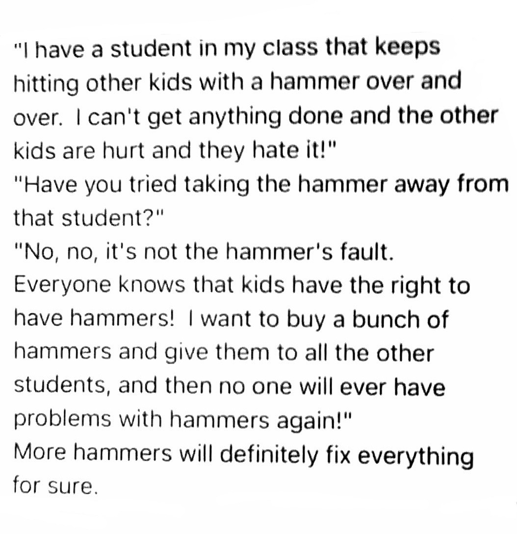 Student with Hammers #GOP #SchoolViolence #guns
