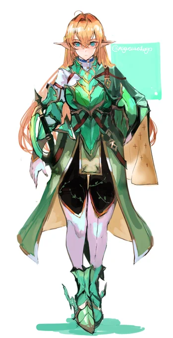 エルフの騎士さんデザ案 