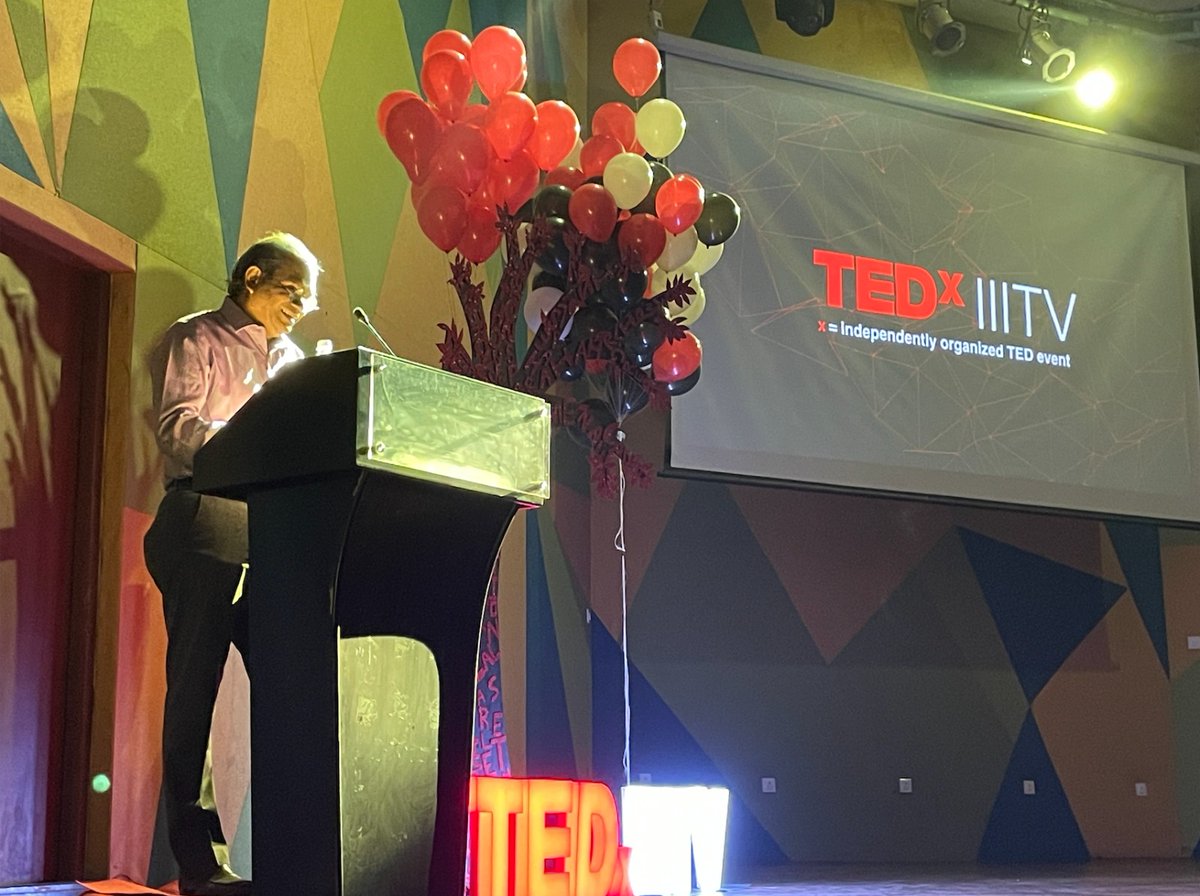 IIITVadodarasm's tweet photo. Few glimpses of TEDxIIITV 2023! 

Our speakers, Nandini Agrawal - CA Final AIR 1, and Anuj Kumar Sharma - Software engineer &amp; educator, explored "Unleash Your Passion." 

#TEDx #UnleashYourPassion #iiitv #tedxiiitv https://t.co/1bjYsKD5en