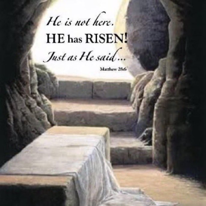 Jesus Christ is risen! He has risen indeed. 

“He isn’t here! He is risen from the dead, just as he said would happen...”
Matthew 28:6 NLT

Why it all matters. Enjoy a blessed Easter.
