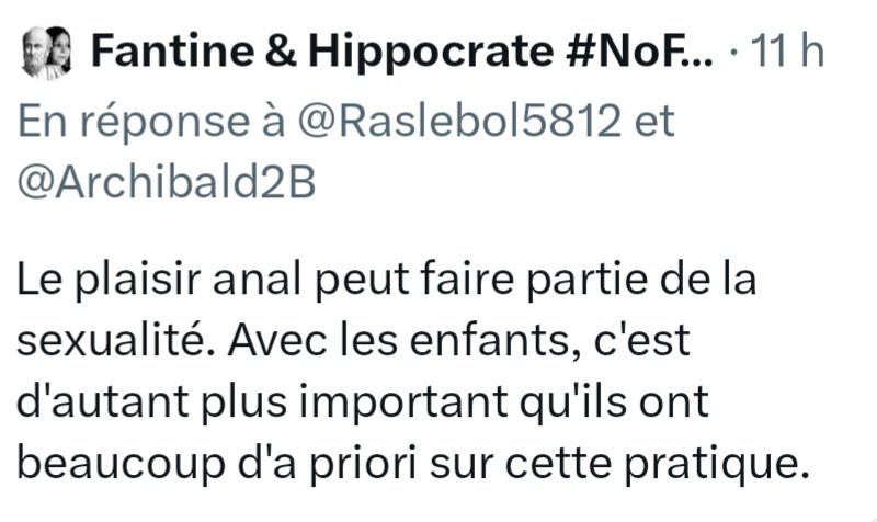 VirusWar's tweet photo. Les #NoFakeMed dont @TroncheBiais contestent la suspension d'un compte pédophile

En guise de "prévention santé", le compte insistait sur l'éducation à la sexualité anale chez les enfants.

La Tronche en Biais vendait des layettes avec des messages ambigus "J'aime la TEB" https://t.co/zYvHerJG6U