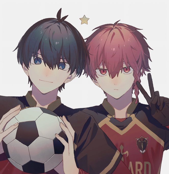 「2人の男性 サッカーボール」のTwitter画像/イラスト(新着)