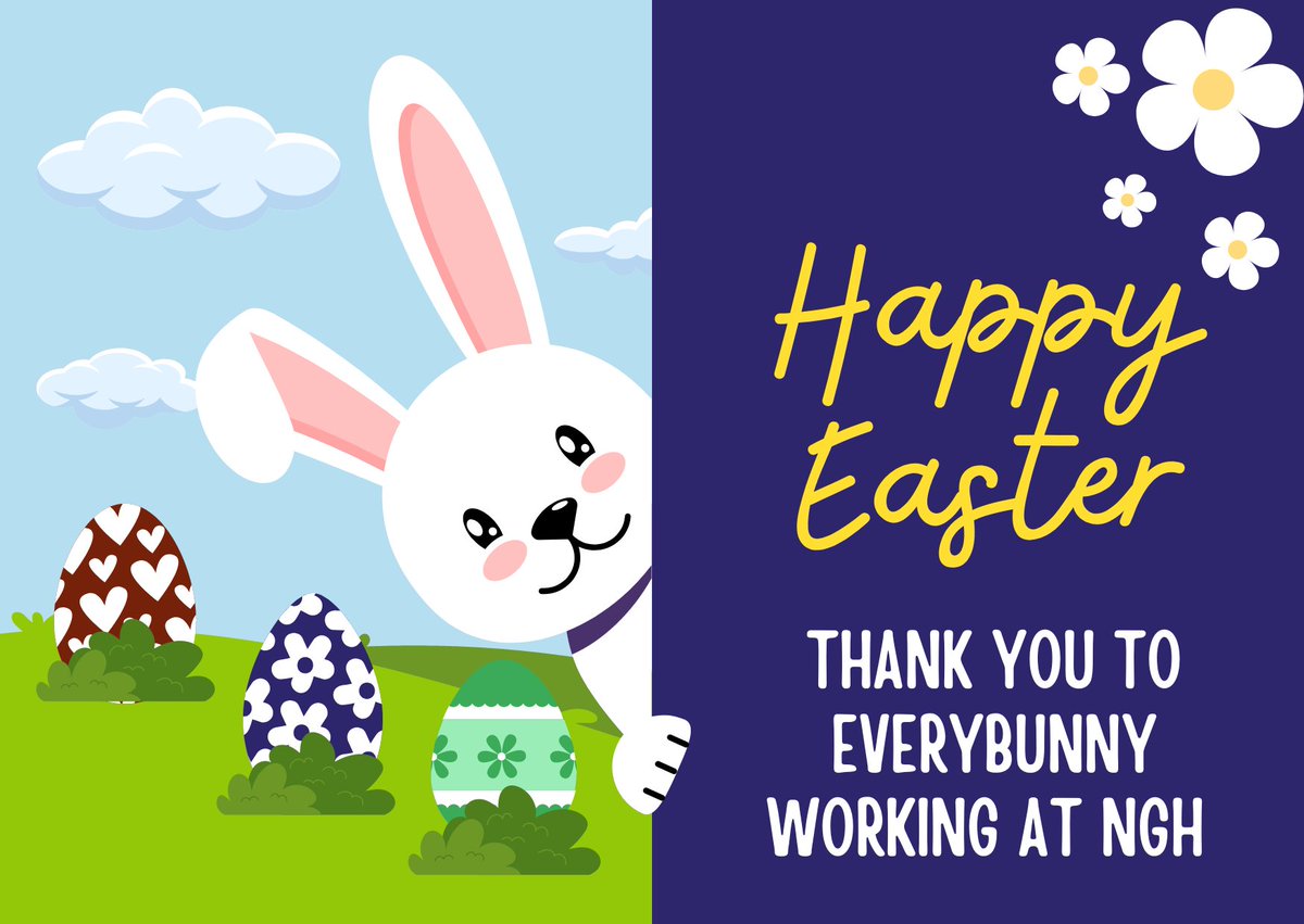 THANK YOU to our Eggcellent staff working over the busy Easter Bank Holiday at @NGHnhstrust 👏 #teamNGH @NGH_ACPs @HeidiSmoult @NOdongo1 @debshan65 @JoSmith59227815