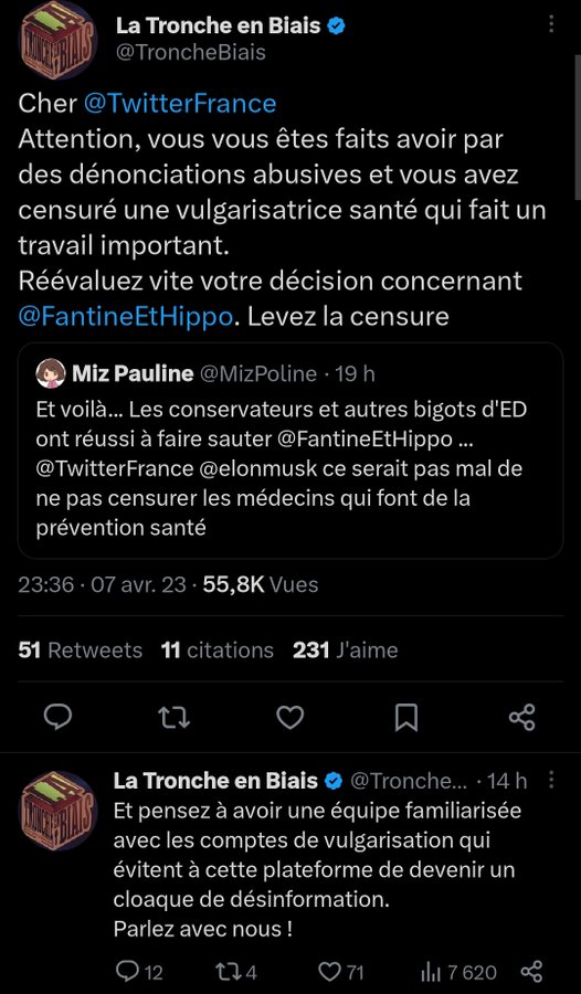 VirusWar's tweet photo. Les #NoFakeMed dont @TroncheBiais contestent la suspension d'un compte pédophile

En guise de "prévention santé", le compte insistait sur l'éducation à la sexualité anale chez les enfants.

La Tronche en Biais vendait des layettes avec des messages ambigus "J'aime la TEB" https://t.co/zYvHerJG6U