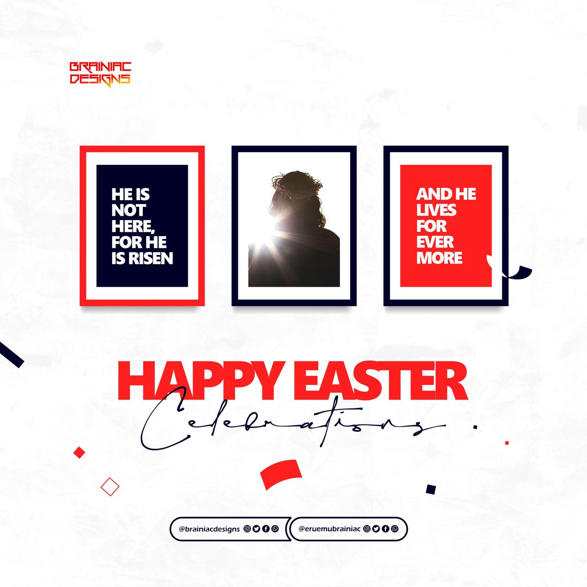 eruemubrainiac's tweet image. The greatest miracle of mankind, the Resurrection of Jesus.

🥳 Happy Easter!
.
.
.
#creativedesigner #EasterAd #flyerdesign #Easterflyer #brainiacdesigns #creativeideas #creativity