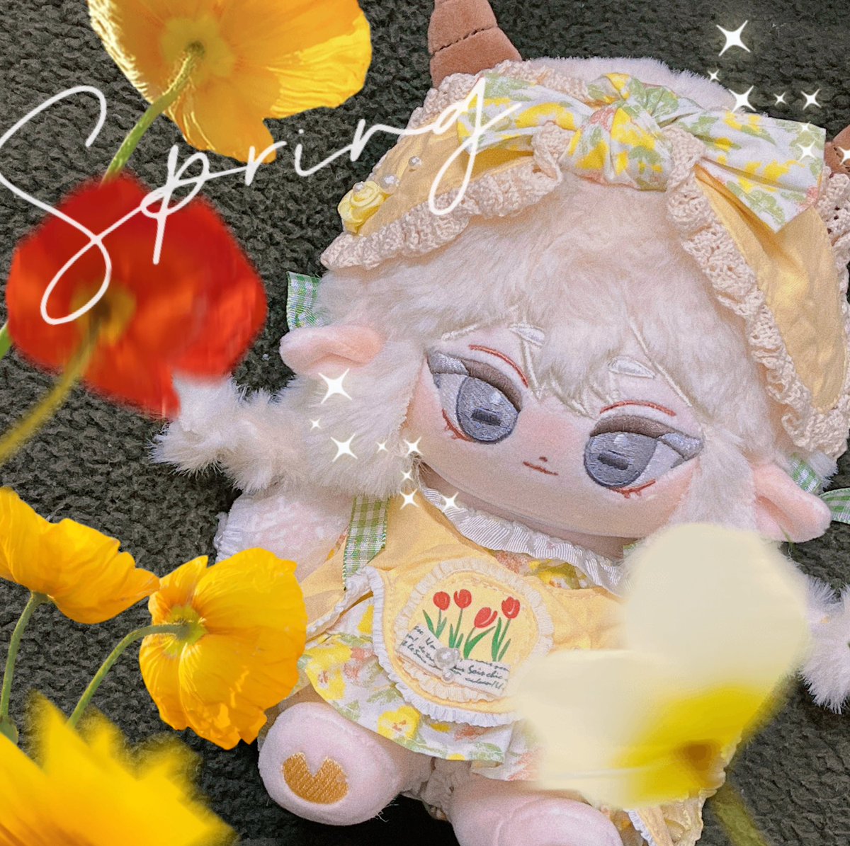 _lin_ci_'s tweet photo. 我家OC🐑😈
_

#棉花娃 #棉花娃娃 #20cmdoll #20cm인형옷 #TWdoll https://t.co/2UKjHB0w2d