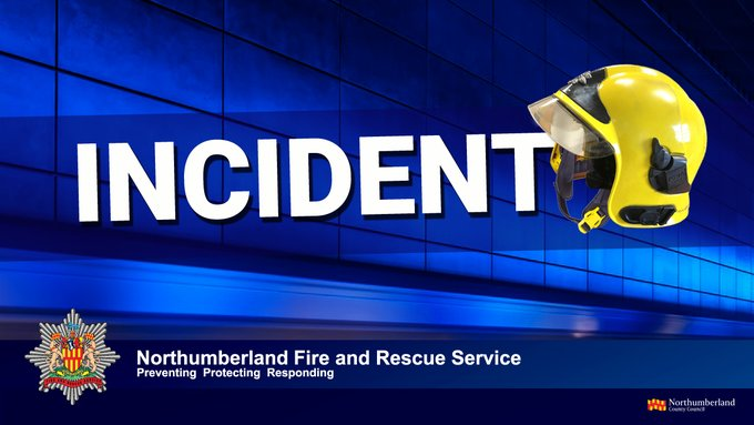 NlandFRS's tweet photo. Northumberland Fire and Rescue Services and other emergency services are currently in attendance at an incident on the A69. The A69 is now closed from the Stamfordham turn off eastbound. Please avoid this area if possible. https://t.co/3lDO5BVB78