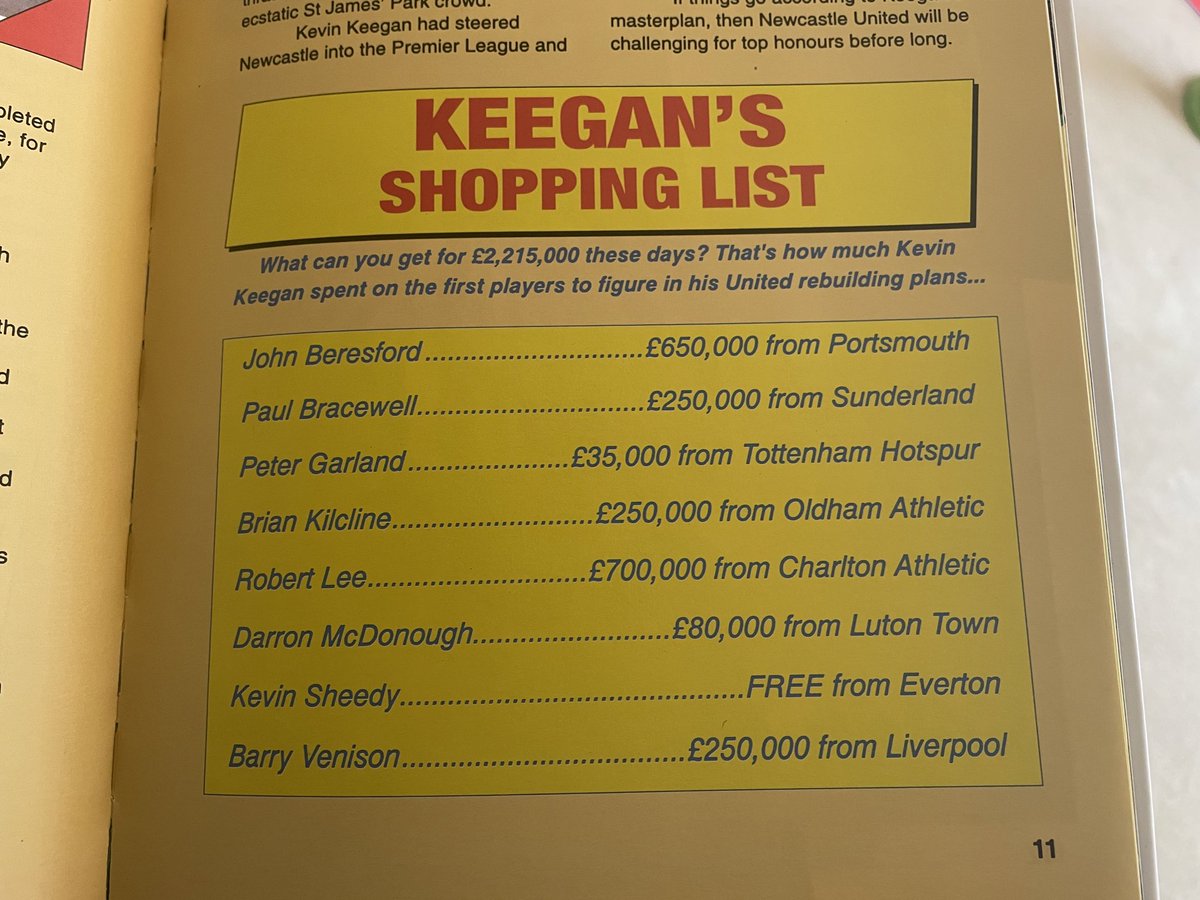 itsmyball's tweet photo. Digging through an old box of Toon stuff, interesting to see how these values stack up vs today’s rebuild #nufc https://t.co/pRbpCpxyQd