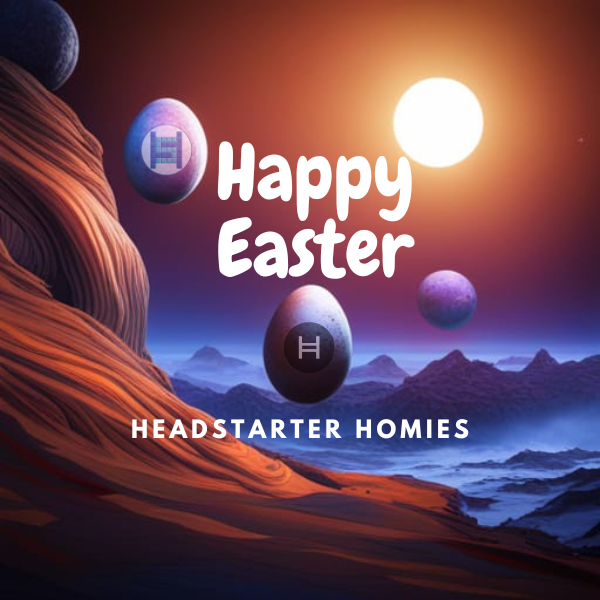 HeadStarterOrg's tweet photo. 🥚🐰Wishing all our Homies a very Happy Easter!
Your support from day 1 has been phenomenal and we couldn't ask for a more superb community.
Thank you for being extraordinary. ✨
#Hbarbarians if you'd like to join, jump in now with our #HelloEaster hunt
https://t.co/OJXFL1Qbyx https://t.co/r33IYbQucS