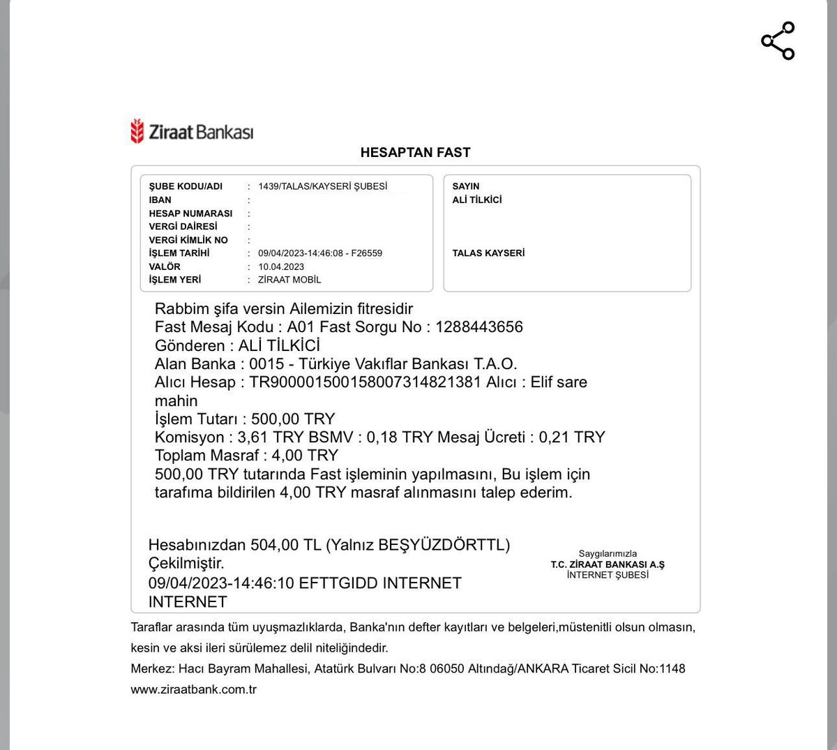Değerli Arkadaşlar
#UzmanÇavuş Tahir Mahinin sma hastası evladı Elif sareye desteklerinizi bekliyorum
Bu mübarek günlerde kalan %20 nin toplanıp yavruyu tedavisine uğurlayalım
Valilik izinli
Vakıf bank 
Alıcı:Elifsare mahin 
TR90 0001 5001 5800 7314 8213 81
