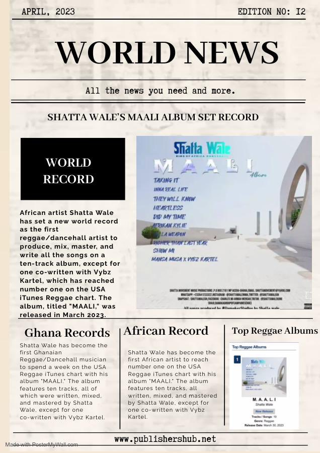Tell The World Only One Man Did This, His Name Is <a href="/shattawalegh/">SHATTA WALE</a> 

#MaaliAlbum