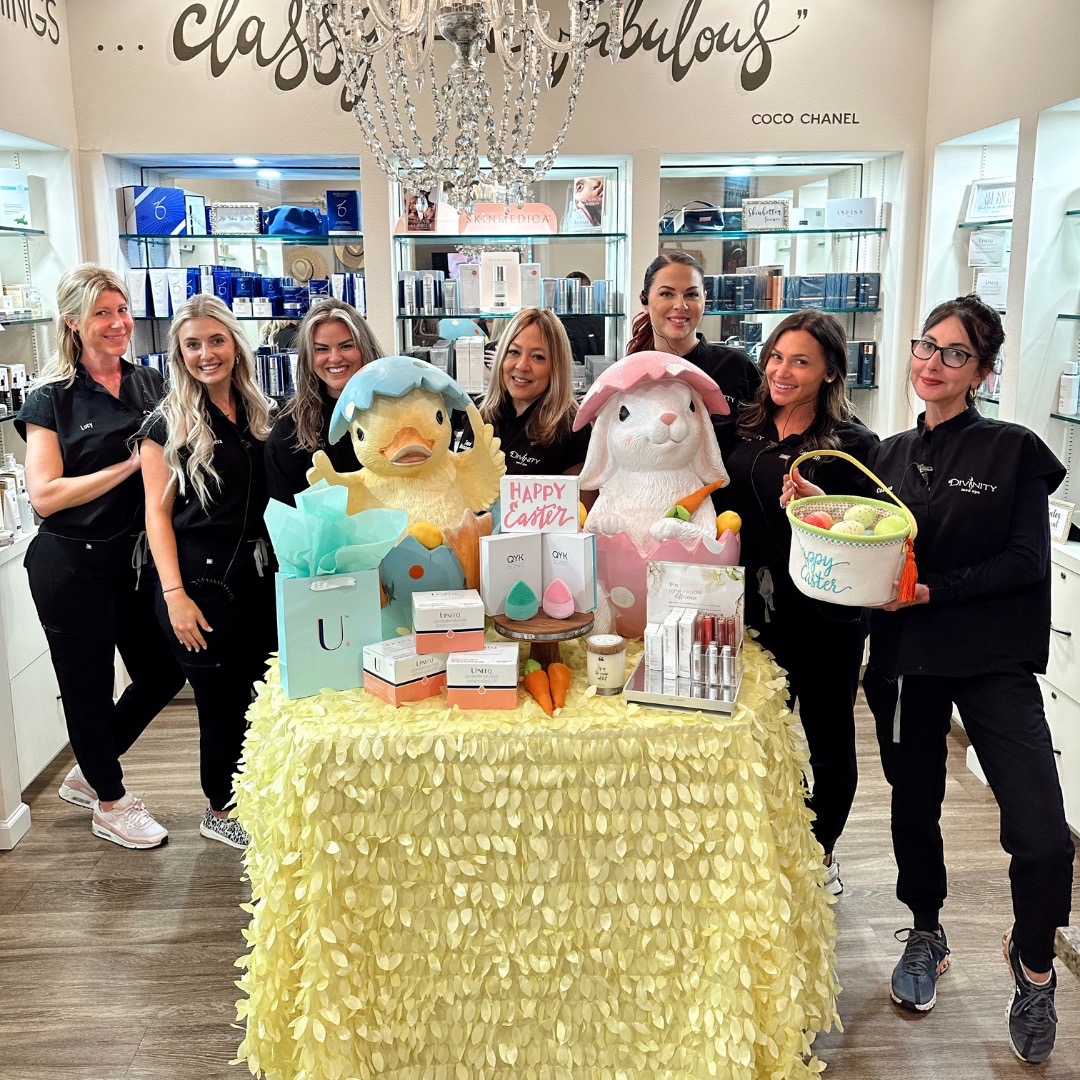 DivinityMedSpa_'s tweet photo. Wishing everyone a Blessed and Happy Easter from Team Divinity! 🩷🐇✨

John 3:16 ✝️ #hehasrisen https://t.co/nmZL5qENR1