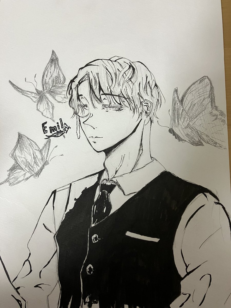 Okapi5527's tweet photo. ‘emさんの絵です！昔友人の依頼で描いたもの
#wrwrd_FA #wrwrd絵描きさんと繋がり���い https://t.co/eMX1rf34m5