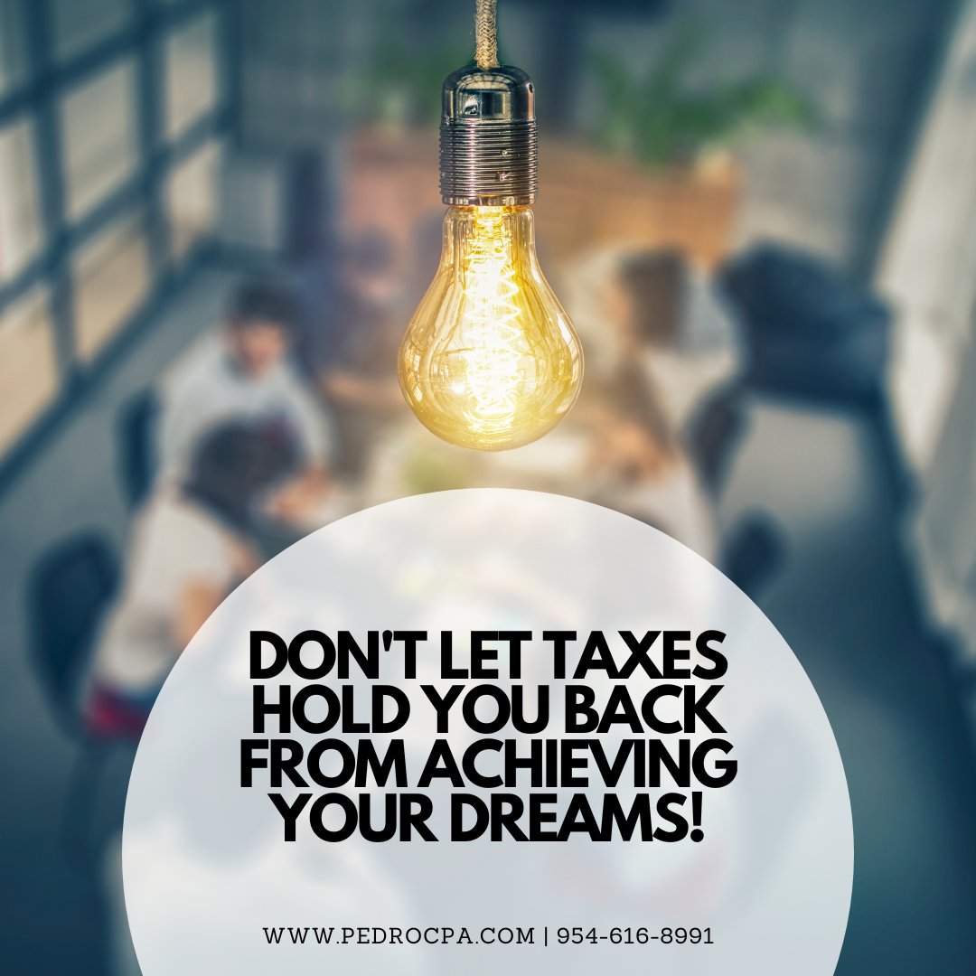 pedrocpa1's tweet image. 💭💰 Our experts can help you minimize your tax liability and take your business to new heights. #entrepreneurgoals #taxminimization