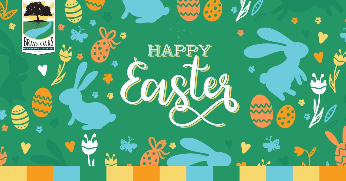 BraysOaksMD's tweet photo. Happy Easter from Brays Oaks Management District! We hope you have a fun and meaningful holiday with family and friends. 🐣🌷
#BraysOaks #BraysOaksManagementDistrict #BraysOaksMD #BOMD #HappyEaster #Easter #Easter2023 #EasterDay #wherenewthingsarehappening #managementdistrict https://t.co/Ff9uFQTI9H