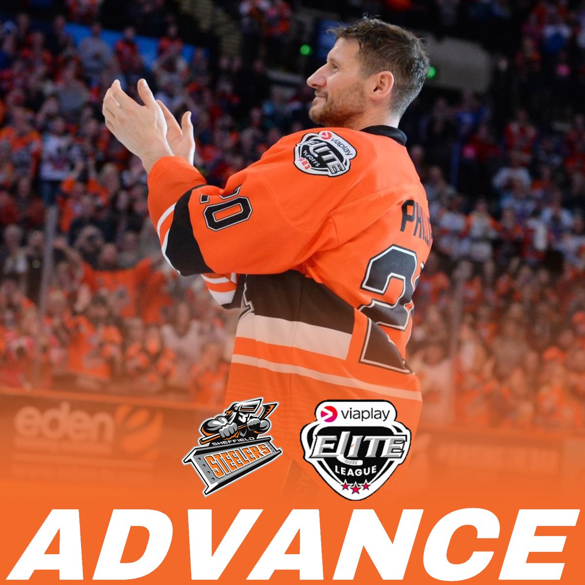EIHLFanNews's tweet image. 🍊 𝗔𝗗𝗩𝗔𝗡𝗖𝗘𝗗 🍊

With the @steelershockey 🍊 victory last night, it means that they have advanced to #PlayoffWeekend!