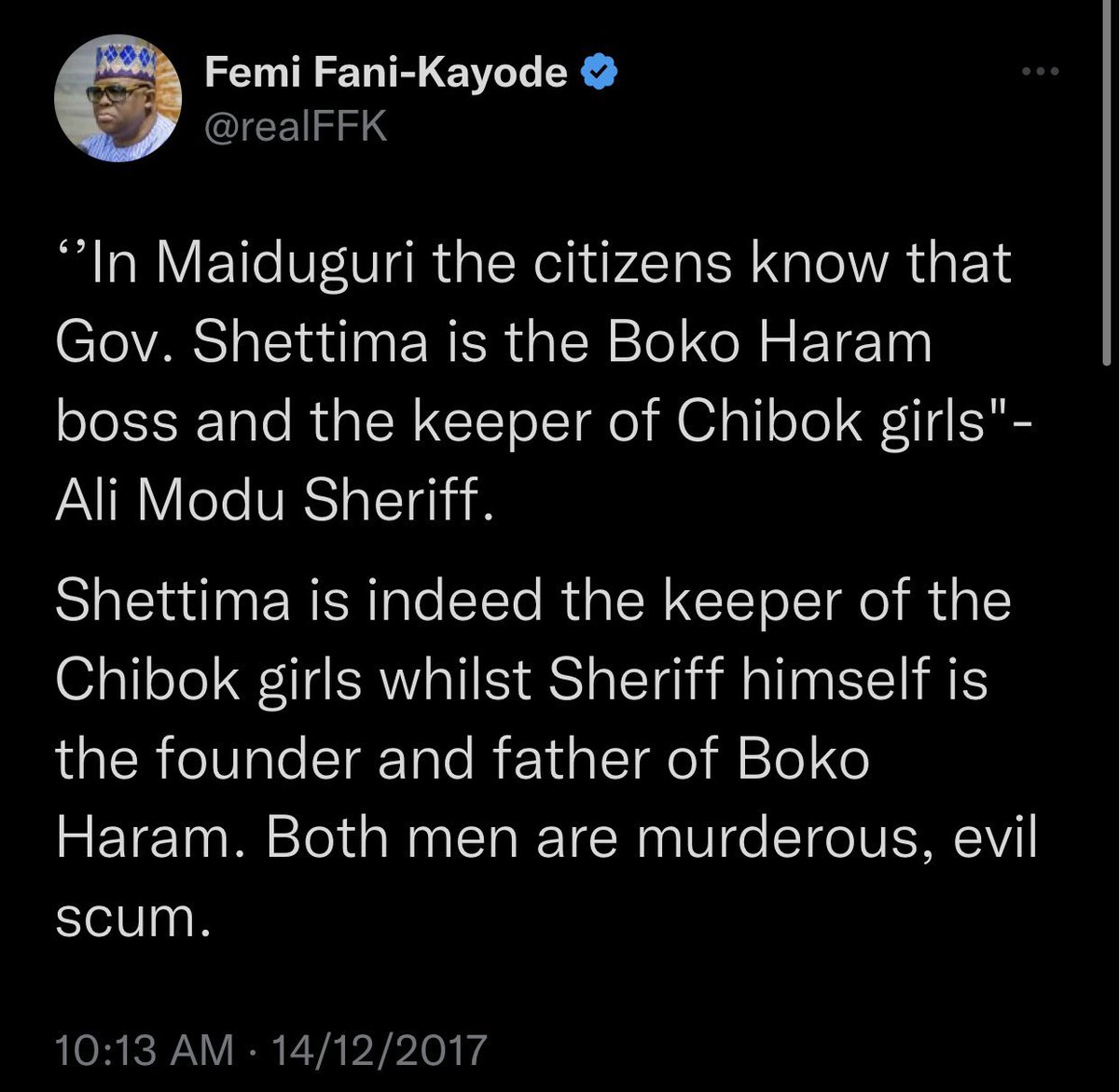 jackworldwide2's tweet photo. @realFFK Shettima the boko Haram boss should come and debate with Dati .. https://t.co/LMfGu7zCDp