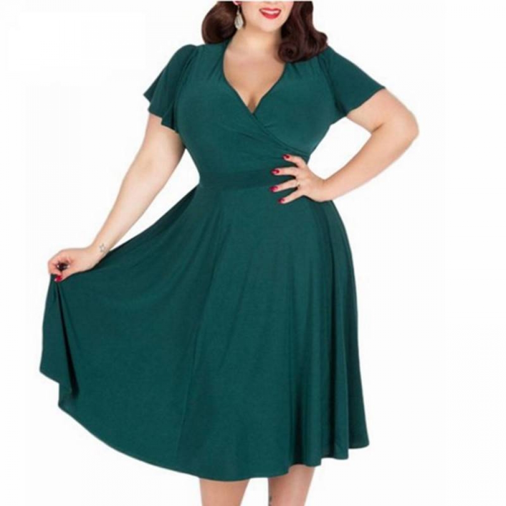 #buylessbuybetter #minimalistic Women's V-Neck Droped Mid Dress