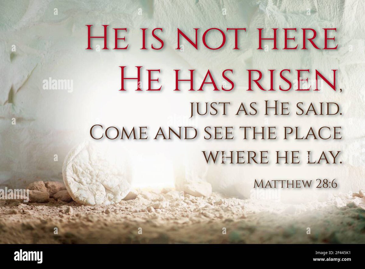 FAB87F's tweet photo. militaryhistori: RT @FAB87F: Good Afternoon on this Easter Day. Sunday Blessings.

““Don’t be alarmed,” he said. “You are looking for Jesus the Nazarene, who was crucified. He has risen! He is not here. See the place where they laid him.”
Mark 16:6 NIV … https://t.co/jaFXbZZaS5