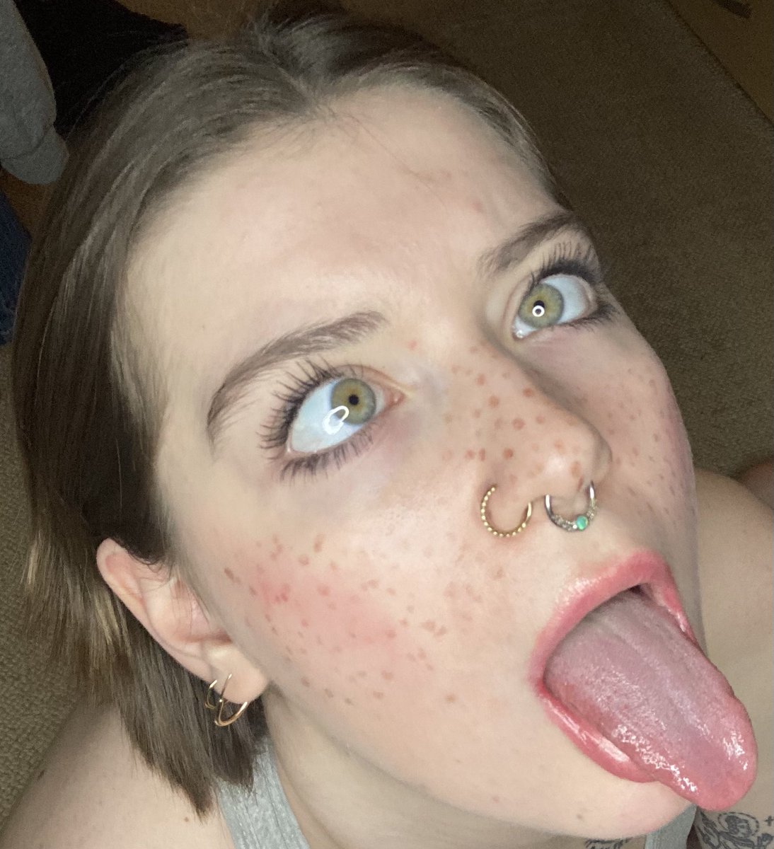 Longtongue_A's tweet photo. Three amazing ahegao faces from the lovely @HimynameisYeah ❤️ #longtongueahegao #longtongue #ahegao #ahegaoface #tongue https://t.co/0kaBvcOi7W
