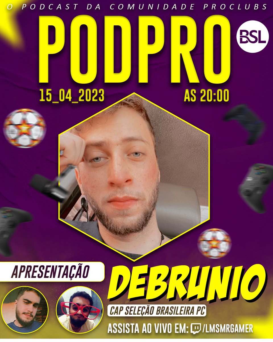 BrazilianSportL's tweet photo. Sábado teremos mais um rachãozinho, e o mais importante de tudo!! Teremos mais um episódio de nosso PodPro, e dessa vez com o grande técnico da seleção - Debrunio!! https://t.co/AZKKQgRNcz