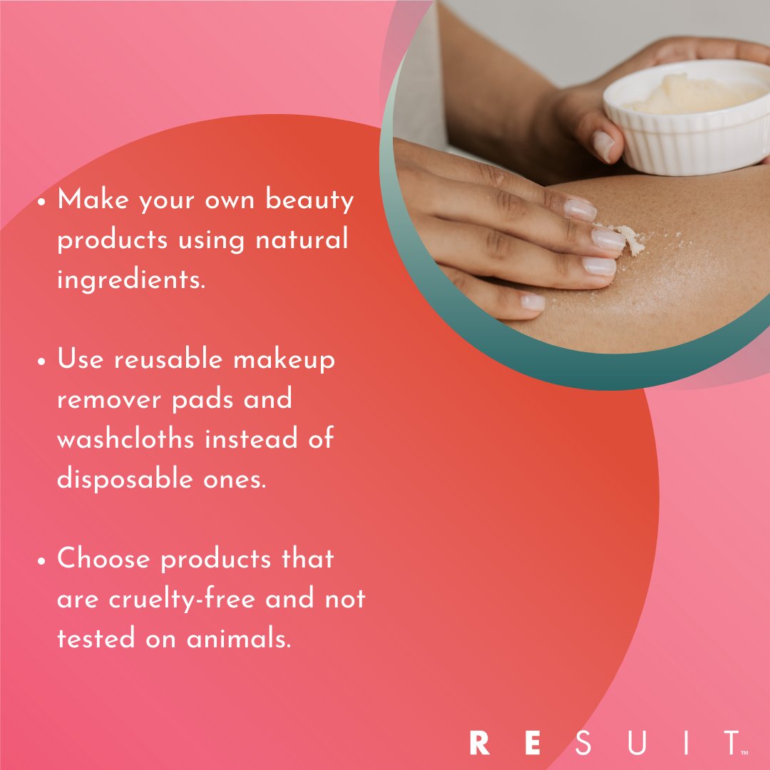 It's self-care Sundays so we're talking sustainable beauty. Incorporating sustainable beauty products into your self-care routine is a great way to do your part for the planet. 
#JoinReSuit #SustainableBeauty #SelfCareSundays #Sustainability #CircularEconomy