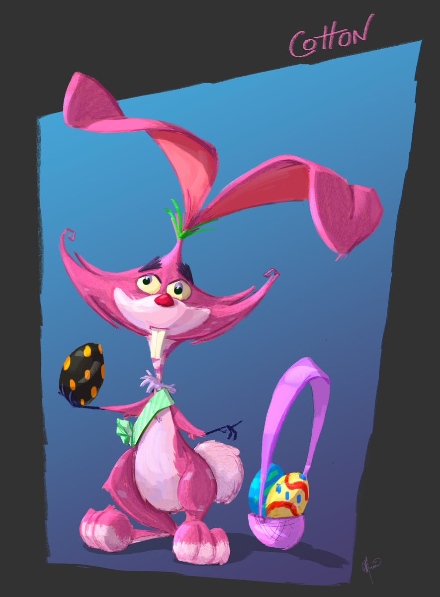 Happy Easter!! Enjoy our Easter character from the upcoming project, Holie! Meet Cotton, the incredibly cheerful and mischievous bunny!