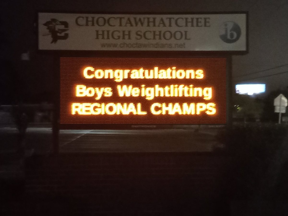 Pull into school at 9:00pm last night from a long trip home and our Principal already has this up. What makes Choctawhatchee High School a special place. Academic and Athletic success matters! Thankful to work at a place that cares. Happy Easter! <a href="/BigGreenIndian/">Choctaw Football</a>