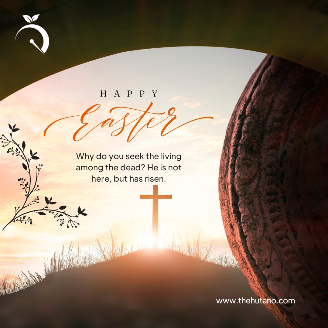 May the true meaning of Easter fill your heart with reverence, your soul with peace, and your life with purpose.

Wishing you a blessed and meaningful Easter celebration from all of us at Hutano Africa💫.

#EasterWishes #EasterCelebration #sundayvibes #SundayService #EasterSeason