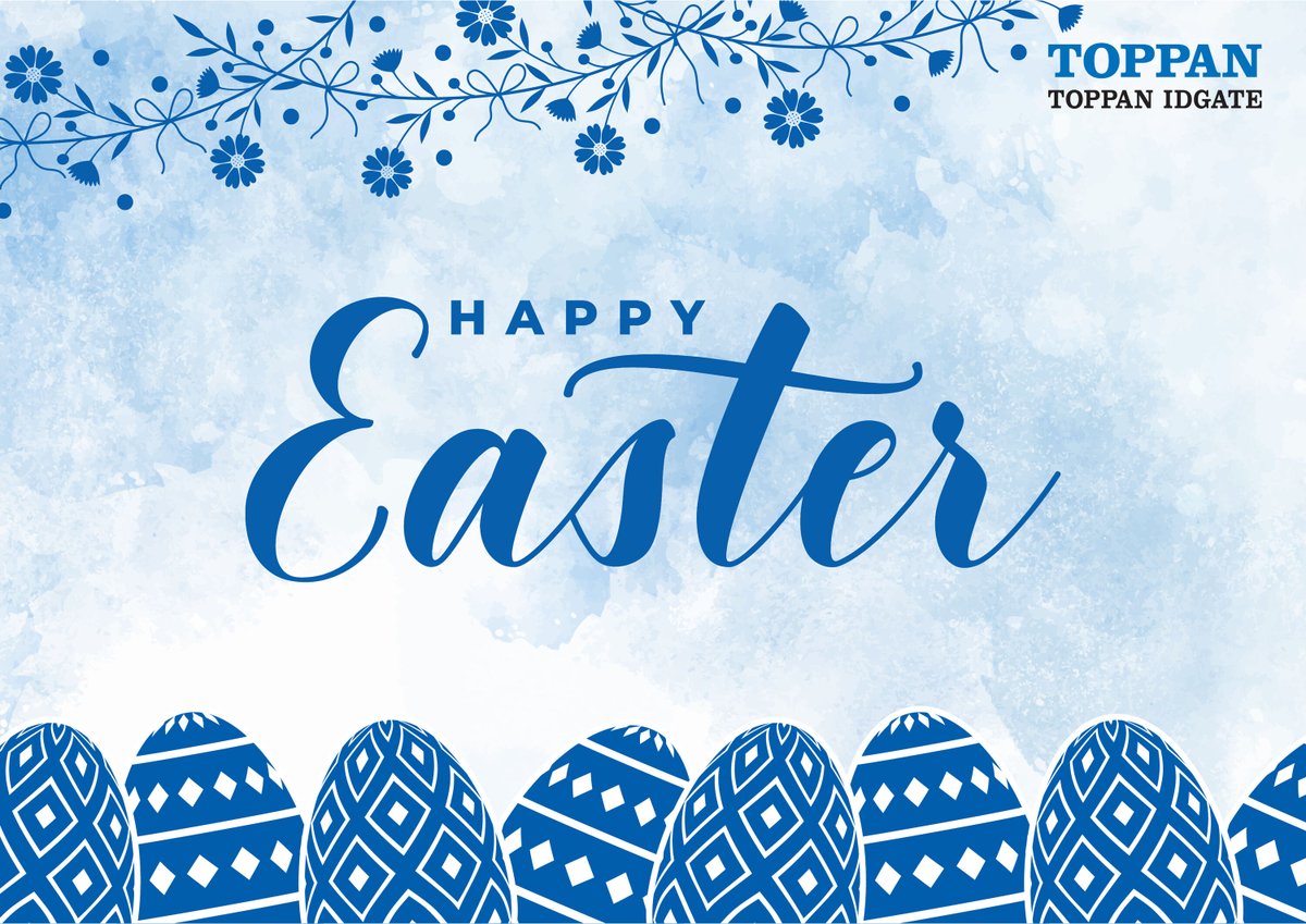 ToppaniDGate's tweet photo. We wish you a wonderful Easter Sunday surrounded by your loved ones.

Happy Easter! 🥚🐇

#Toppan #iDGate #HappyEaster #Spring #Holidays https://t.co/mAjq0HQtVs