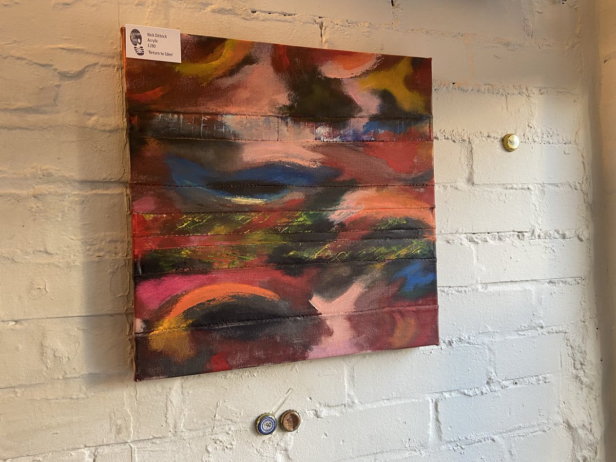 Hertford Art Trail 2023
On display with Miroslav Mijatovic at Mr. Barbers, 29 Railway Street, Hertford SG14 1BA, 7-22 April.

‘Return to Eden’ £280, acrylic. 

<a href="/endartistuk/">Nick Dittrich</a> #fineart #fineartist #abstractart #abstractpainting  #abstractartist #contemporaryart #contemporaryartist