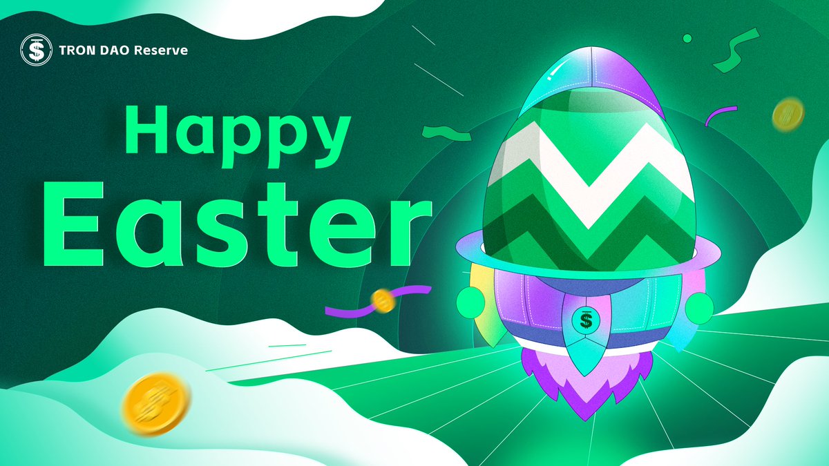 Wish you all a happy #EasterDay! Enjoy the celebrations and the chocolate eggs! 😉 #Easter2023 #TRONDAOReserve