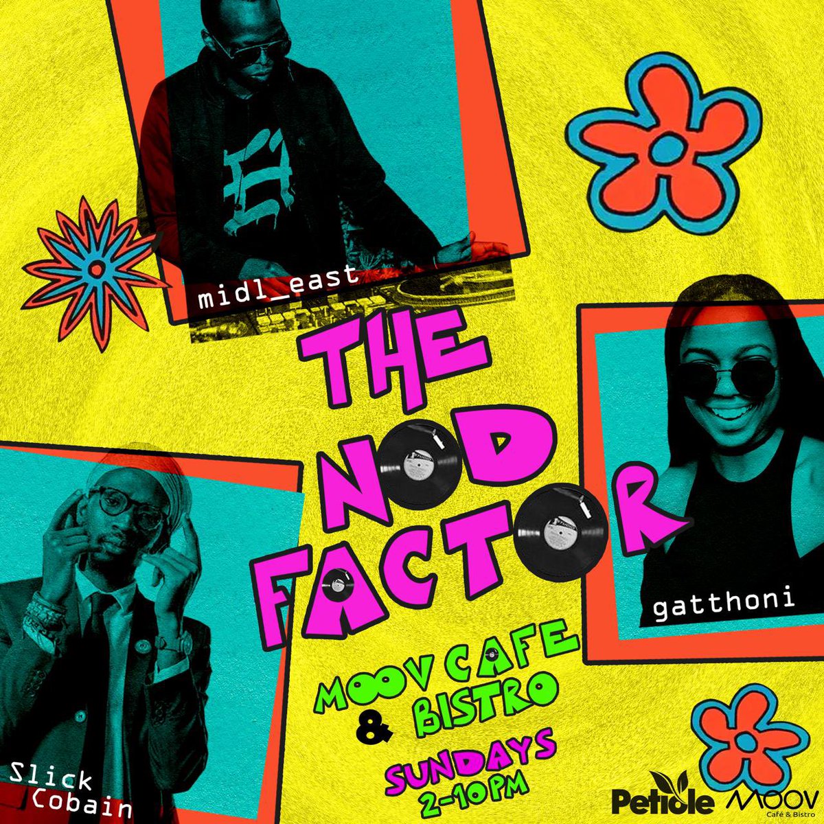 ListenToSlick's tweet photo. #NodFactor at #MoovCafe every Sunday with @midL_east, myself and #Gatthoni!! The vibes are different and the Petiole is limitless!! Come catch a vibe with us today!! https://t.co/HBUjPrfZTd