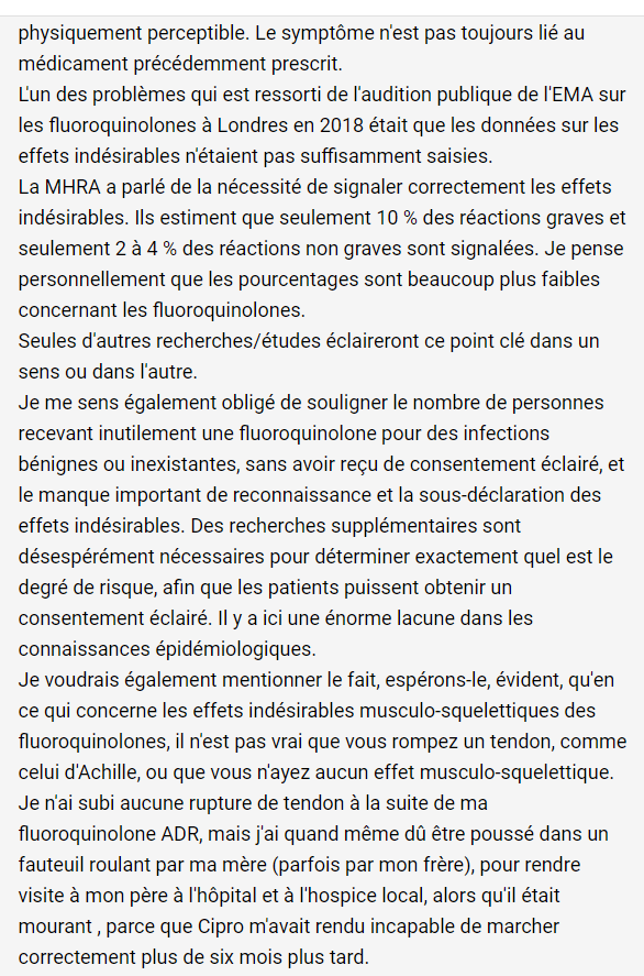 lightfootfair's tweet photo. @fabienne_yvon @Fraslin Le manque parfois de spécificité quand on parle de « prostatite » peut permettre à certains de continuer à prescrire une fluoroquinolone inutilement, « au cas où », sans étiologie bactérienne avérée. C'est quelque chose qui m'inquiète...

Cordialement

https://t.co/dBVYIP5448 https://t.co/Wu1Bbi838M