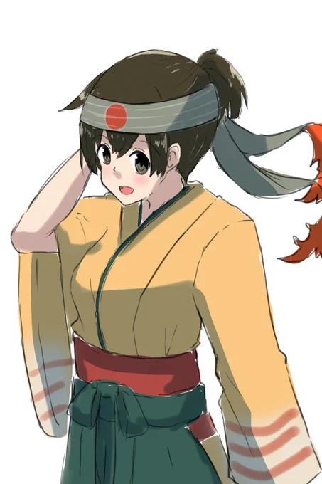 ちょっと調子良くなってきたのでポニテ艦娘飛龍さんしばふ艦のようなお芋感はガン無視で手癖で 