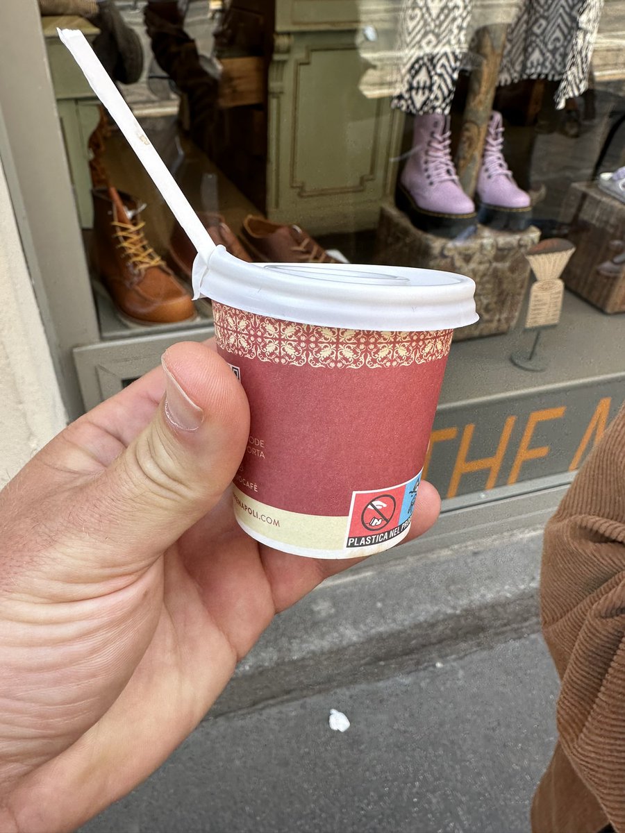 I'm 0-38 ordering coffees in Italy.