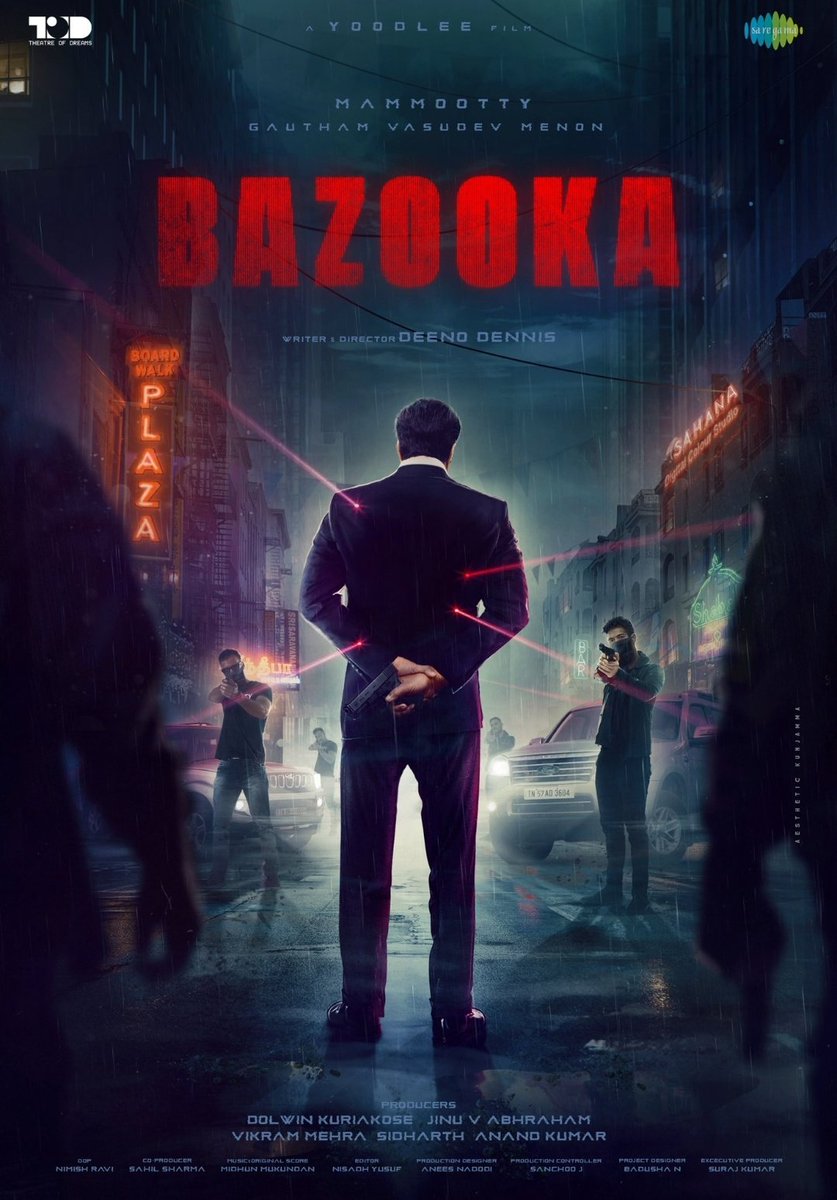 🤗🔥😉
@mammukka - #DeenoDennis thriller titled as #BAZOOKA🔥

#Mammootty #theatreofdreams
@saregamasouth @YoodleeFilms