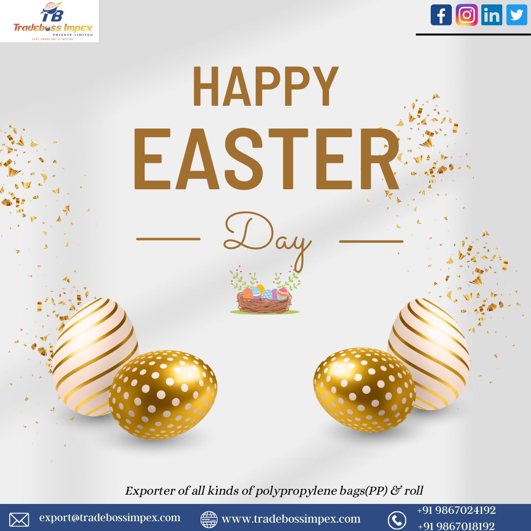 TradebossImpex's tweet photo. May this easter brings Joy and Happiness into your life.
Happy Easter Day https://t.co/2QLcVpkiuq