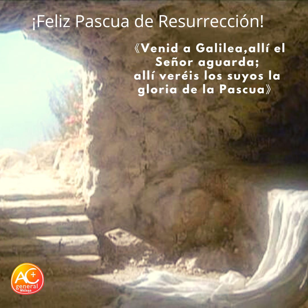 ACGMalaga's tweet photo. ¡Cristo ha vencido a la muerte!
¡La Luz a las tinieblas!
¡¡Feliz Pascua de Resurrección!!
#ACGAnunciar @ACGevangelizar @DiocesisMalaga #FelizPascua #DomingoDeResurreccion #SalgamosjuntosyanunciemoslaAlegriadelEvangelio 🧡💚❤️💙 https://t.co/bnAaYrzVIB