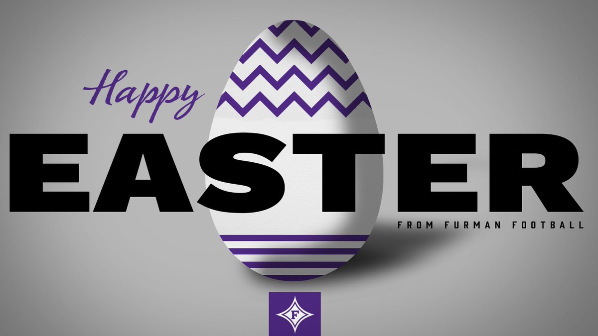 PaladinFootball's tweet photo. From our family to yours, have a wonderful Easter! 💜 https://t.co/FbvgaYa3GA