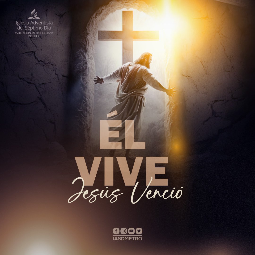 Cristo venció, Jesús la muerte venció! 

#semanasanta #resurrección #fe #adventista #mensajescristianos #adventistas