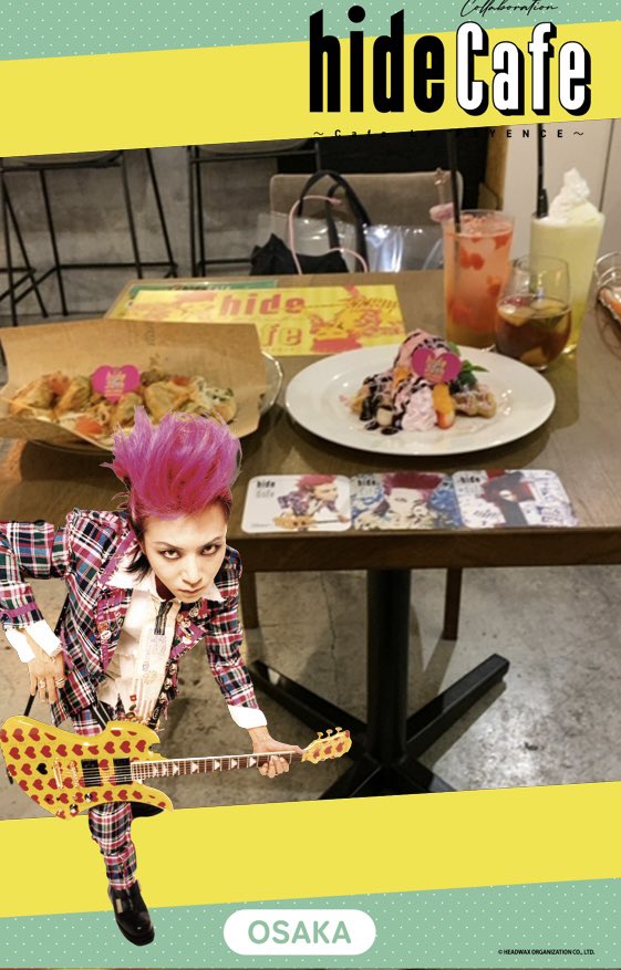 XhideKOUXXXXXXX's tweet photo. コラボカフェ、貸切状態♪
#hide
#hidecafe https://t.co/xyHDx5VXV8