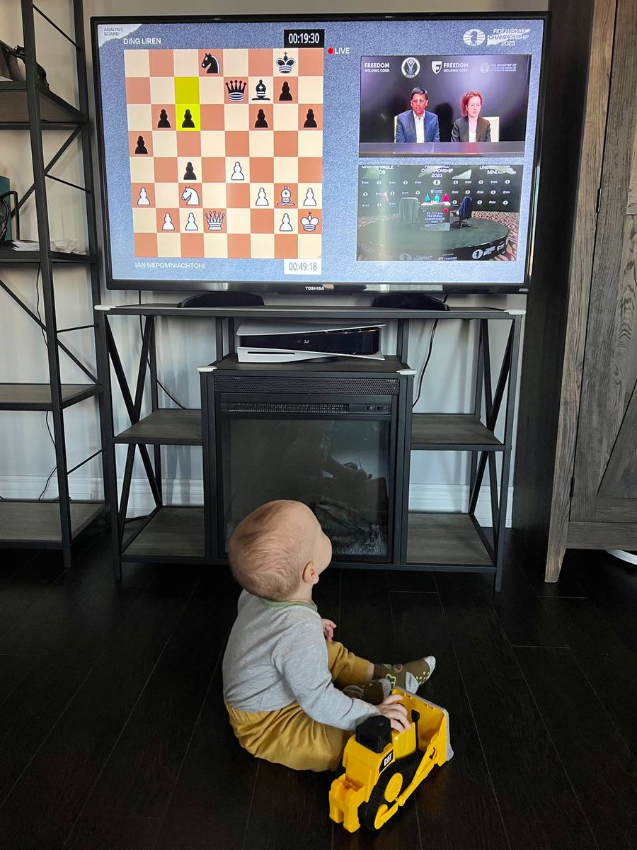 FIDE_chess's tweet image. Is there anything more fascinating than a toy CAT truck? Only the world chess championship match!
#NepoDing #ChessForAll
