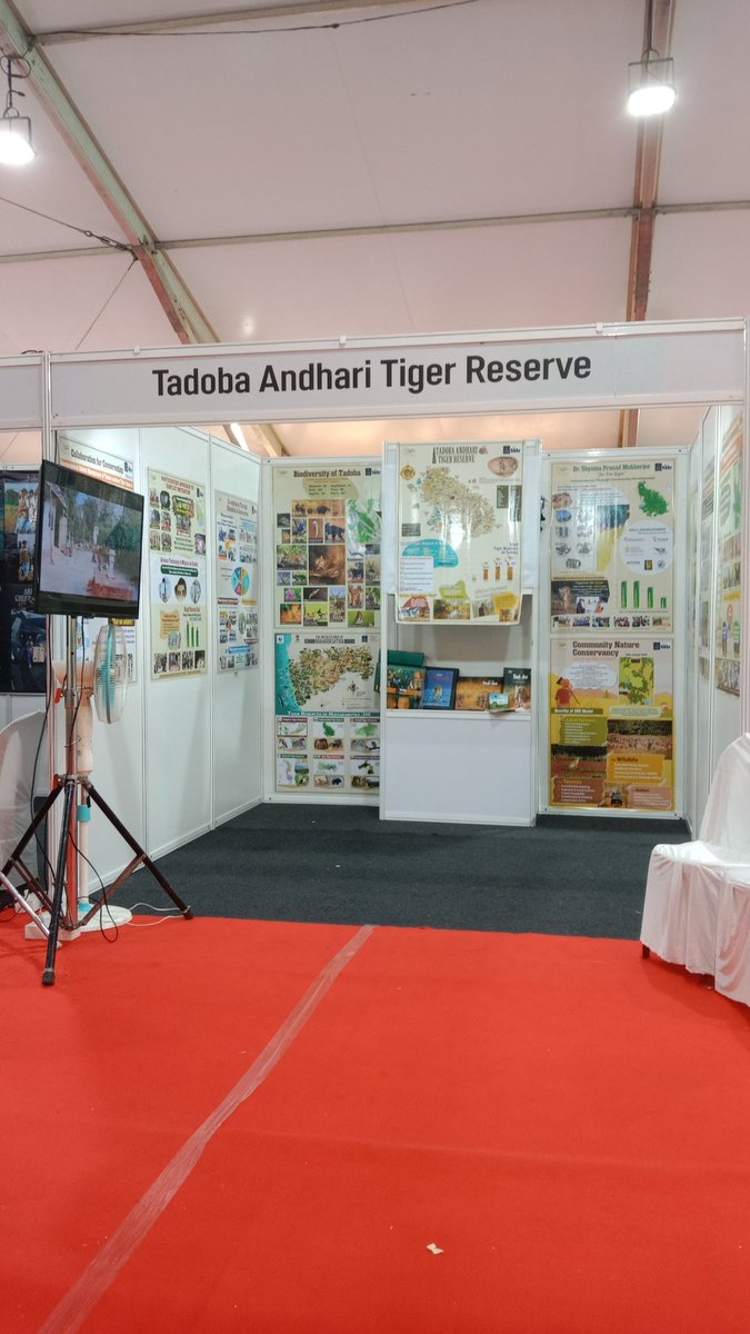 PrajaktaDH's tweet photo. Are you coming to @iccon_india ? We are here. Presenting good practices of Tadoba Andhari Tiger Reserve. 
@moefcc @SanctuaryAsia @BittuSahgal 
@prernabindra  @mytadoba @etadoba https://t.co/gJ56LagdJF