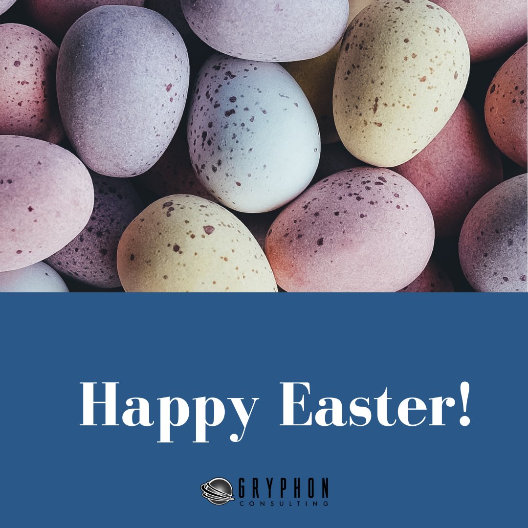 GryphonInfo's tweet photo. Happy Easter from the team at Gryphon Consulting! Enjoy family, friends, chocolate, and spring.  

#Easter #ITConsulting #ManagedITServices #ITSolutions #TechnologyNeeds #ITForNonProfit #ITServices #ITTechnician #SmallBusinessSolutions #GryphonConsulting https://t.co/DToLcztodd