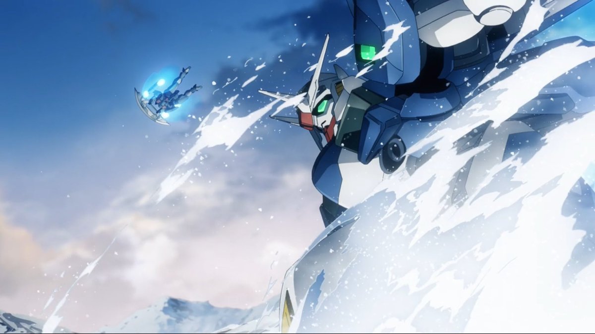 jabstorm's tweet photo. Gundam is back and it’s even better than before I love the 2D art style. This is probably going to be one of my favorites of the season. https://t.co/c7uq9lKbYU