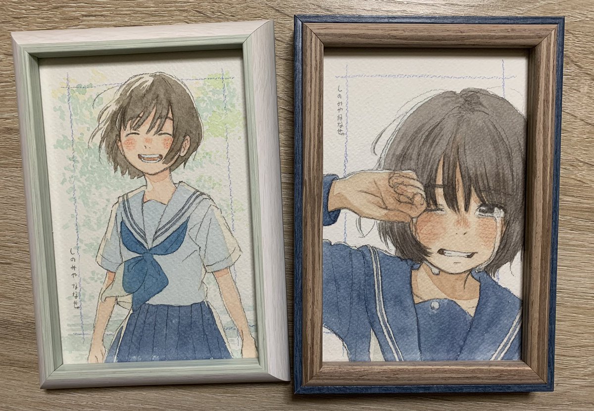 nanase774938's tweet image. 透明水彩がトレンドに入ってたので……
透明水彩は絵の具が固まっても水で溶いて使えるのがありがてぇです🌱