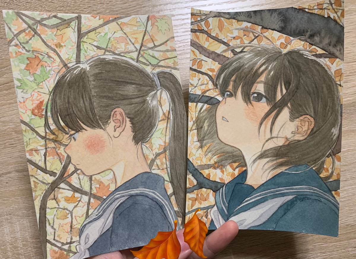 nanase774938's tweet image. 透明水彩がトレンドに入ってたので……
透明水彩は絵の具が固まっても水で溶いて使えるのがありがてぇです🌱